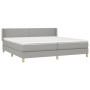 Cama box spring con colchón tela gris claro 200x200 cm de vidaXL, Camas y somieres - Ref: Foro24-3130217, Precio: 568,52 €, D...