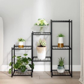 Soporte para flores de hierro negro 83x25x80 cm en Soportes para macetas | Comprar online en Foru.es