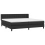 Cama box spring con colchón cuero sintético negro 200x200 cm de vidaXL, Camas y somieres - Ref: Foro24-3130799, Precio: 565,5...