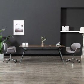 Silla de oficina giratoria de tela gris de vidaXL, Sillas de oficina - Ref: Foro24-3054828, Precio: 145,68 €, Descuento: %