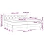 Cama box spring con colchón tela color crema 200x200 cm de vidaXL, Camas y somieres - Ref: Foro24-3130542, Precio: 562,87 €, ...