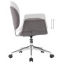 Silla de oficina giratoria de tela gris de vidaXL, Sillas de oficina - Ref: Foro24-3054828, Precio: 145,68 €, Descuento: %