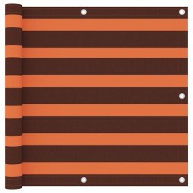 Toldo para balcón tela oxford naranja y marrón 90x300 cm en Sombrillas | Comprar online en Foru.es