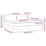 Cama box spring con colchón cuero sintético capuchino 200x200cm de vidaXL, Camas y somieres - Ref: Foro24-3130744, Precio: 58...