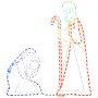 Figuras de Navidad de María y José con 264 LED 40x55&38x100 cm en Decoración Festiva y Estacional | Comprar online en Foru.es
