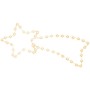 Figura de estrella de Navidad con 48 LED blanco cálido 65x28 cm en Decoración Festiva y Estacional | Comprar online en Foru.es
