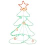 Figura de árbol de Navidad con 144 LED 88x56 cm en Decoración Festiva y Estacional | Comprar online en Foru.es