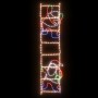 Figura plegable de Papá Noel en escalera con 552 LEDs 50x200 cm en Decoración Festiva y Estacional | Comprar online en Foru.es