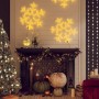 Figura de Navidad copo de nieve 144 LEDs blanco cálido 59x59 cm en Decoración Festiva y Estacional | Comprar online en Foru.es