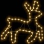 Figura de reno de Navidad con 72 LED blanco cálido 57x55x4,5 cm en Decoración Festiva y Estacional | Comprar online en Foru.es