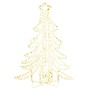 Figura árbol Navidad plegable 3 pzas blanco cálido 87x87x93 cm en Decoración Festiva y Estacional | Comprar online en Foru.es