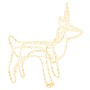 Figura de reno de Navidad blanco cálido 60x30x60 cm en Decoración Festiva y Estacional | Comprar online en Foru.es