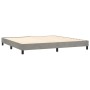 Cama box spring con colchón terciopelo gris claro 200x200 cm de vidaXL, Camas y somieres - Ref: Foro24-3131159, Precio: 588,8...