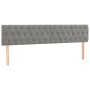 Cama box spring con colchón terciopelo gris claro 200x200 cm de vidaXL, Camas y somieres - Ref: Foro24-3131159, Precio: 588,8...