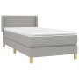 Cama box spring con colchón tela gris claro 80x200 cm de vidaXL, Camas y somieres - Ref: Foro24-3130065, Precio: 278,68 €, De...