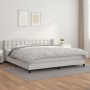 Cama box spring con colchón cuero sintético blanco 200x200 cm de vidaXL, Camas y somieres - Ref: Foro24-3130800, Precio: 602,...
