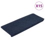Alfombrilla autoadhesiva de escalera 15 uds azul 65x24,5x3,5 cm en Hogar | Comprar online en Foru.es