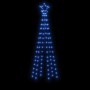 Árbol de Navidad cónico 108 LED azul 70x180 cm en Decoración Festiva y Estacional | Comprar online en Foru.es