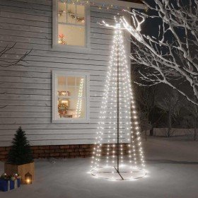 Árbol de Navidad cónico 310 LED blanco frío 100x300 cm en Decoración Festiva y Estacional | Comprar online en Foru.es