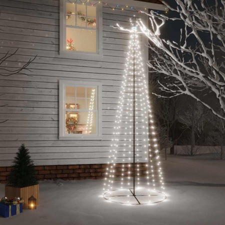 Árbol de Navidad cónico 310 LED blanco frío 100x300 cm en Decoración Festiva y Estacional | Comprar online en Foru.es