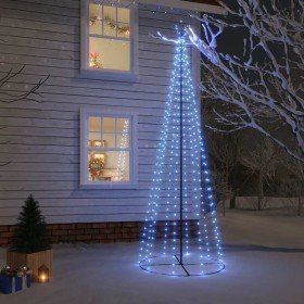 Árbol de Navidad cónico 310 LED azul 100x300 cm en Decoración Festiva y Estacional | Comprar online en Foru.es