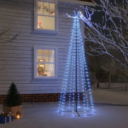 Árbol de Navidad cónico 310 LED azul 100x300 cm en Decoración Festiva y Estacional | Comprar online en Foru.es