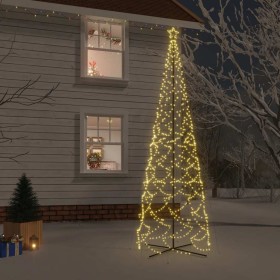 Árbol de Navidad cónico 1400 LED blanco cálido 160x500 cm en Decoración Festiva y Estacional | Comprar online en Foru.es