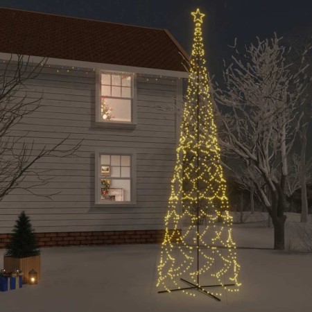Árbol de Navidad cónico 3000 LED blanco cálido 230x800 cm en Decoración Festiva y Estacional | Comprar online en Foru.es
