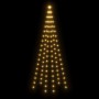 Árbol de Navidad en asta de bandera 108 LED blanco cálido 180cm en Decoración Festiva y Estacional | Comprar online en Foru.es