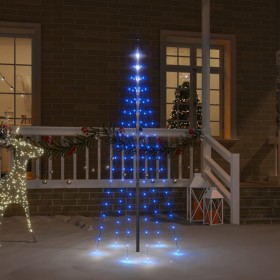 Árbol de Navidad en asta de bandera 108 LED azul 180 cm en Decoración Festiva y Estacional | Comprar online en Foru.es