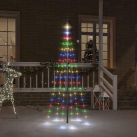 Árbol de Navidad en asta de bandera 108 LED de colores 180 cm en Decoración Festiva y Estacional | Comprar online en Foru.es
