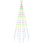 Árbol de Navidad en asta de bandera 108 LED de colores 180 cm en Decoración Festiva y Estacional | Comprar online en Foru.es