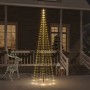 Árbol de Navidad en asta de bandera 310 LED blanco cálido 300cm en Decoración Festiva y Estacional | Comprar online en Foru.es