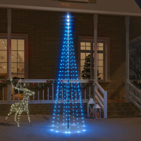 Árbol de Navidad en asta de bandera 310 LED azul 300 cm en Decoración Festiva y Estacional | Comprar online en Foru.es