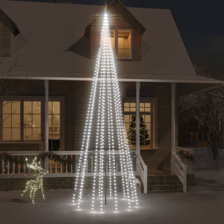 Árbol de Navidad en asta de bandera 732 LED blanco frío 500 cm en Decoración Festiva y Estacional | Comprar online en Foru.es