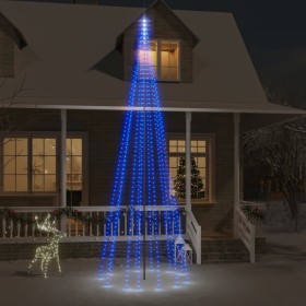 Árbol de Navidad en asta de bandera 732 LED azul 500 cm en Decoración Festiva y Estacional | Comprar online en Foru.es