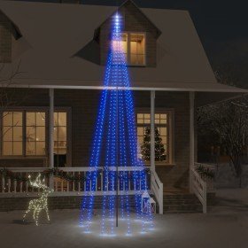 Árbol de Navidad en asta de bandera 732 LED azul 500 cm en Decoración Festiva y Estacional | Comprar online en Foru.es
