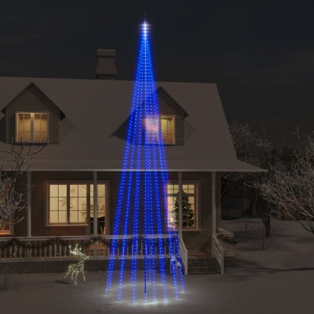 Árbol de Navidad en asta de bandera 1134 LED azul 800 cm en Decoración Festiva y Estacional | Comprar online en Foru.es