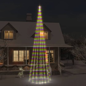 Árbol de Navidad en asta de bandera 1134 LED de colores 800 cm en Decoración Festiva y Estacional | Comprar online en Foru.es