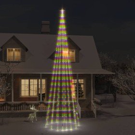 Árbol de Navidad en asta de bandera 1134 LED de colores 800 cm en Decoración Festiva y Estacional | Comprar online en Foru.es