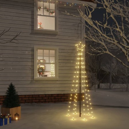 Árbol de Navidad con pincho 108 LED blanco cálido 180 cm en Decoración Festiva y Estacional | Comprar online en Foru.es