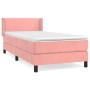 Cama box spring con colchón terciopelo rosa 80x200 cm de vidaXL, Camas y somieres - Ref: Foro24-3130870, Precio: 276,84 €, De...