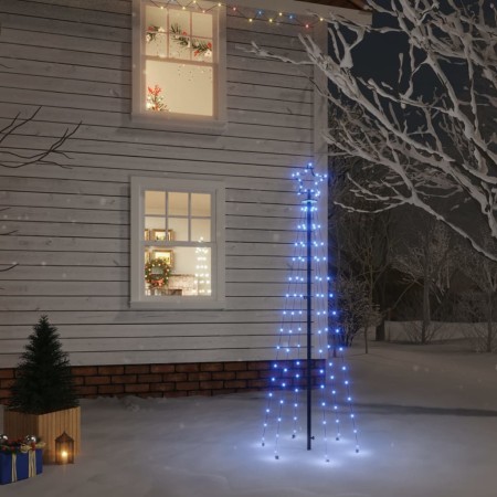 Árbol de Navidad con pincho 108 LED azul 180 cm en Decoración Festiva y Estacional | Comprar online en Foru.es