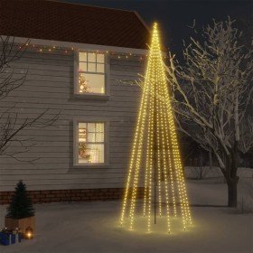 Árbol de Navidad con pincho 732 LED blanco cálido 500 cm en Decoración Festiva y Estacional | Comprar online en Foru.es