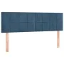 Box spring bed with dark blue velvet mattress 140x190 cm by vidaXL, Beds and slatted bases - Ref: Foro24-3130959, Price: 428,...