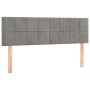 Cama box spring con colchón terciopelo gris claro 140x190 cm de vidaXL, Camas y somieres - Ref: Foro24-3130955, Precio: 453,6...