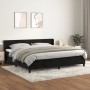 Cama box spring con colchón terciopelo negro 200x200 cm de vidaXL, Camas y somieres - Ref: Foro24-3130861, Precio: 587,75 €, ...