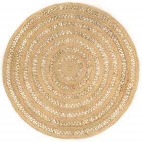 Alfombra hecha a mano de yute trenzado 210 cm en Alfombras | Comprar online en Foru.es