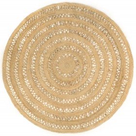 Alfombra hecha a mano de yute trenzado 210 cm en Alfombras | Comprar online en Foru.es