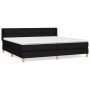 Cama box spring con colchón tela negro 180x200 cm de vidaXL, Camas y somieres - Ref: Foro24-3130611, Precio: 559,95 €, Descue...